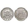 Image 1 : Mexico City, Mexico, pillar 1/2 real, Philip V, 1739MF, encapsulated NGC UNC details / surface hairl