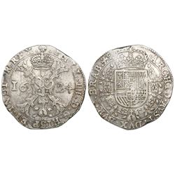 Brabant, Spanish Netherlands (Brussels mint), patagon, Philip IV, 1624.