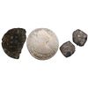 Image 1 : Lot of 4 Spanish colonial silver minors: Bust 2R Guatemala 1792M; cob 1R Potosi Philip II assayer B;