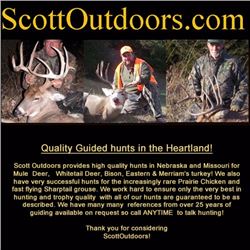 4-day hunt  Broken Bow, Nebraska, for one hunter