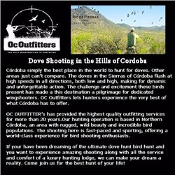 4-day, 3-night Dove Shooting safari for 6 hunters