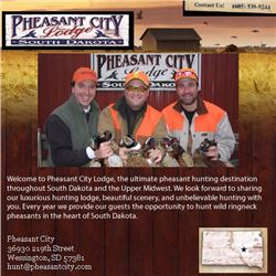 Pheasant hunt for two hunters