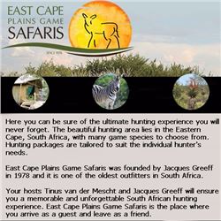 Safari for one hunter and one non-hunter