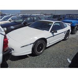 PONTIAC FIERO GT 1988 T-DONATION