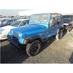 JEEP WRANGLER 1995 O/S T-DONATION
