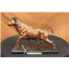 Image 10 : 20 LBS Nice Bull Ox on marble base Bronze Statue (11"X18")