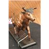 Image 4 : 20 LBS Nice Bull Ox on marble base Bronze Statue (11"X18")
