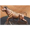 Image 9 : 20 LBS Nice Bull Ox on marble base Bronze Statue (11"X18")