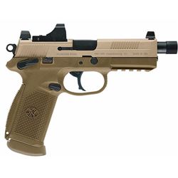 FNH 66968 FNX-45 Tactical 45ACP NS 15+1 4" 3 Mags FDE Poly Grips/FDE Slide