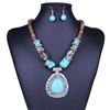 Image 1 : Tibet Silver & Blue Turquoise Necklace Set