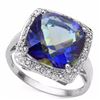 Image 1 : Natural Ocean Mystic & Diamond Ring 6.99 carats