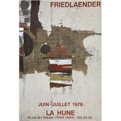 Johnny Friedlaender, La Hune, Lithograph Poster