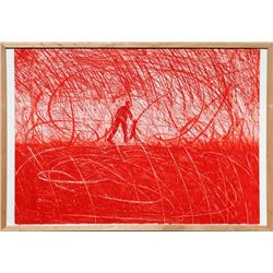Alex Kremer, Red, Aquatint Etching