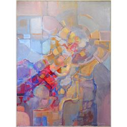Lance Balderson, Spiral Abstract, Oil Painting