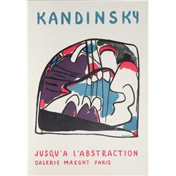 Wassily Kandinsky, Jusqu'a L'Abstraction - Galerie Maeght, Lithograph Poster