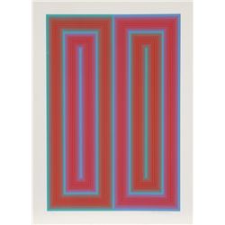Richard Anuszkiewicz, untitled from the Peace Portfolio, Serigraph