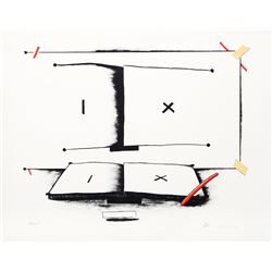 Marshall Borris, Minimalist Book and Plan, Lithograph