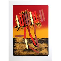 Menashe Kadishman, Red Palm, Serigraph