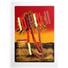 Image 1 : Menashe Kadishman, Red Palm, Serigraph