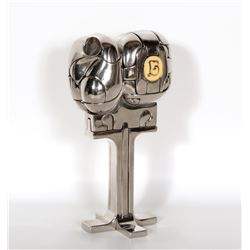 Miguel Berrocal, Mini Cristina, Nickel-Plated Bronze Puzzle Sculpture
