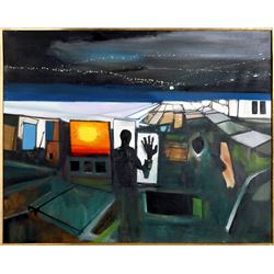 John Hultberg, At the Border, Oil Painting