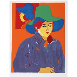 John Grillo, Blue Hat, Serigraph