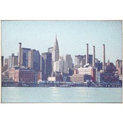 H.N. Han, Small Skyline, Acrylic Painting