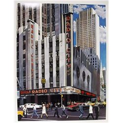Ken Keeley, Radio City, Screenprint