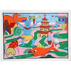 Rodney Alan Greenblat, Minigolf, Screenprint