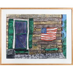 Gay Kabbash, Miss Maude Hunters Cabin - Beersheen Springs, TN, Watercolor Painting