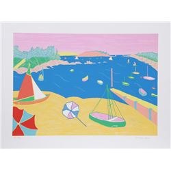 Marion McClanahan, Brittany Beach, Lithograph