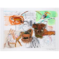 Larry Rivers, Bronx Zoo from the New York, New York Portfolio, Lithograph