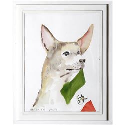 Ray Smith, Mexican Chihuahua, Watercolor Painting