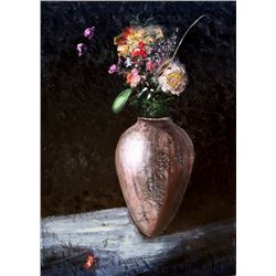 Bradford Brenner, Floral Display, Oil Painting