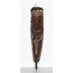 African Tall Mask (17), Hand-Carved and Painted Wood Mask