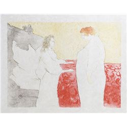 Henri de Toulouse-Lautrec, Femme au Lit, Profil-Au Petit Lever, Lithograph