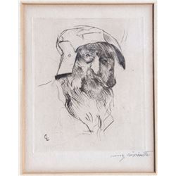 Lovis Corinth, Knight, Etching
