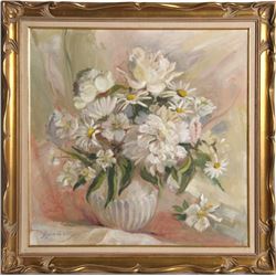 Suzanne Parlette, June's Gatherings, Oil Painting