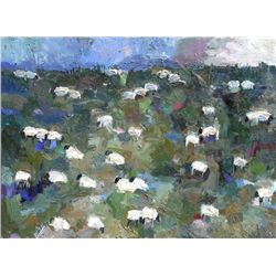 Theodore Waddell, Sheep 3, Oil Painting