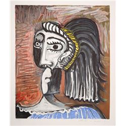 Pablo Picasso, Tete de Femme, Lithograph