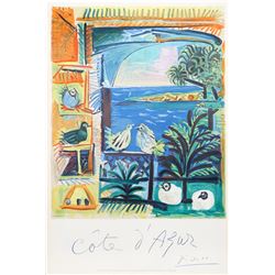 Pablo Picasso, Cote d'Azur, Lithograph Poster