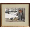 Image 1 : Bernard Gerstner, Maple Syrup Time, Watercolor Painting