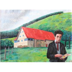 Duncan Hannah, Telepathy, Oil Painting