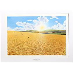 Raymond Hosford, For Amber Waves of Grain, Lithograph
