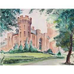 Eve Nethercott, Flushing Armory (P6.6), Watercolor Painting
