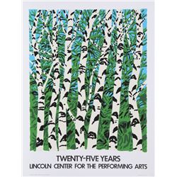 Neil Welliver, 25 Years: Lincoln Center for the Performing Arts, Silkscreen Poster