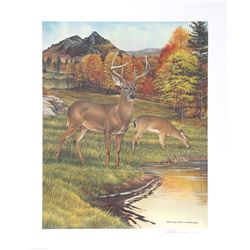 Richard Evans Younger, Deer, Offset Lithograph