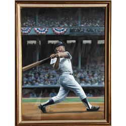 Jack Lane, Mickey Mantle, Pastel Drawing
