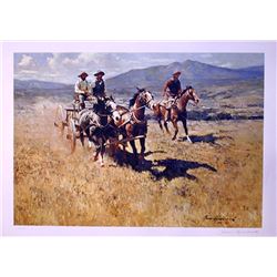 James Reynolds, The Supply Wagon, Lithograph