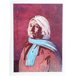 John Sherrill Houser, Portrait of a Native American Woman, Lithograph